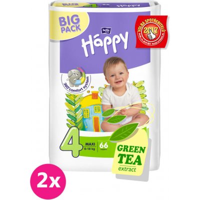 Bella Happy Maxi Big Pack 8-18 kg 2 x 66 ks – Hledejceny.cz