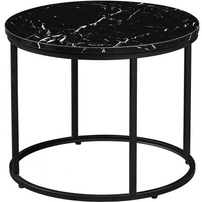 Kondela Gagin černý mramor, černý kov – Sleviste.cz