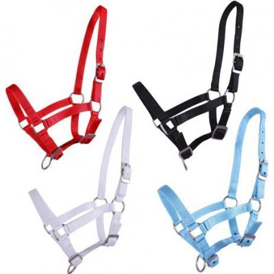 QHP Hříběcí nylonová ohlávka černá – Zboží Mobilmania