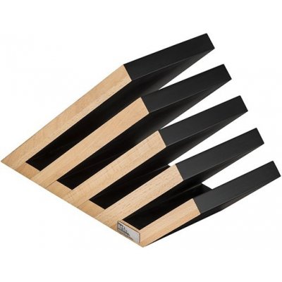 Arte Legno Magnetický blok na nože, Venezia Collection, buk/černá 07/B – Zboží Dáma