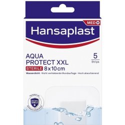 Hansaplast Aquaprotect XXL elastická náplast 8 x 10 cm 5 ks