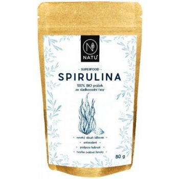 NATU Spirulina BIO prášek 80 g