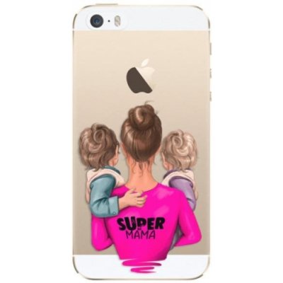 Pouzdro iSaprio - Super Mama - Two Boys - iPhone 5/5S/SE – Zboží Mobilmania