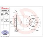 Brzdový kotouč BREMBO 09.6942.10