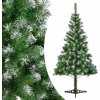 Vánoční stromek Juskys Umělý vánoční stromek 120 cm zelená s umělým sněhem včetně stojanu