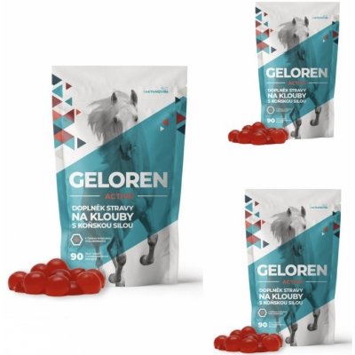 Geloren Active pomeranč kloubní výživa 1200 g 3 x 90 želé – Zbozi.Blesk.cz