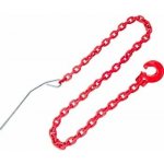 Řetěz lesnický s jehlou a štěrbinovým hákem, 8x3000mm 2,0t, červený lak – Zbozi.Blesk.cz
