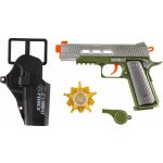 Teddies Pistole s doplňky plast na baterie se zvukem se světlem – Hledejceny.cz