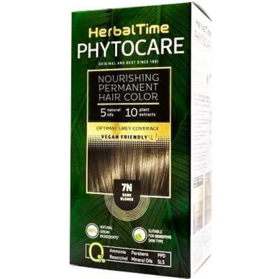 HerbalTime Phytocare Natural Vegan 7N tmavá blond 130 ml