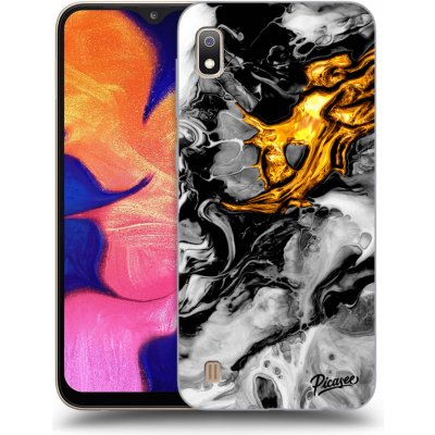 Pouzdro Picasee silikonové Samsung Galaxy A10 A105F - Black Gold 2 čiré – Zbozi.Blesk.cz