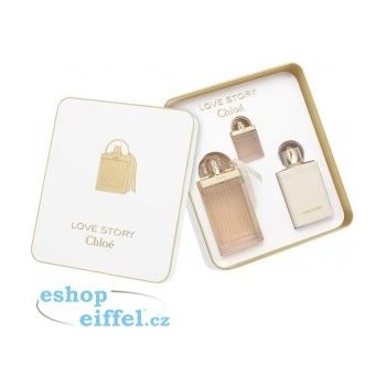 Chloé Love Story EDP 75 ml + tělové mléko 100 ml + EDP 7,5 ml dárková sada