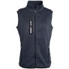 Dámská vesta James & Nicholson JN773 dámská vesta z pleteného fleecu tmavě šedý melír / stříbrná