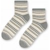 Steven Obrázkové ponožky 123 050 šedá