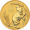 Perth Mint Zlatá mince Rok Myši Lunární Série III 2 oz