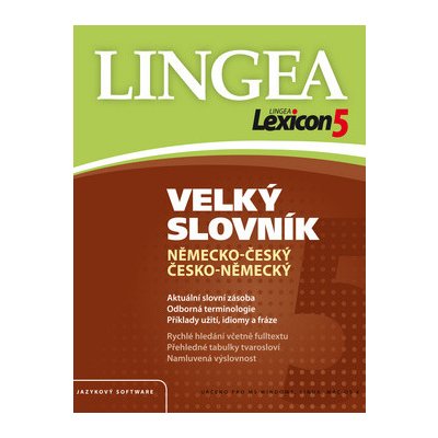 Lexicon5 Velký slovník německo-čes. č.-n – Zboží Mobilmania