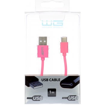 Winner WINKABCMICPI USB - USB-C, 1m, růžový