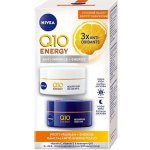 Nivea Q10 Energy Energizující denní a noční krém proti vráskám 2 x 50 ml dárková sada – Zboží Dáma