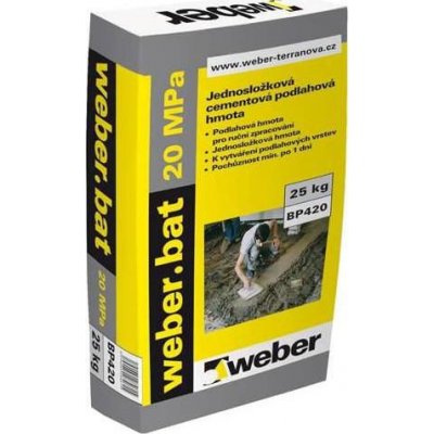 Weber WeberBat 20 Potěr betonový 25 kg – Zboží Mobilmania
