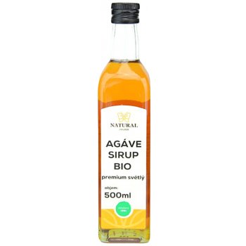 Natural Jihlava Agáve sirup světlý premium Bio 500 ml