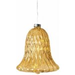 SIRIUS LED skleněný zvonek zlatý 9 cm – Hledejceny.cz