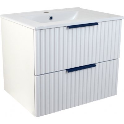 BPS-koupelny Koupelnová skříňka s keramickým umyvadlem Tina W 60 bílá – Zboží Mobilmania