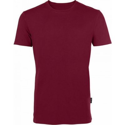 Luxusní tričko z česané organické bavlny HRM 160 g/m Červená vínová HRM101