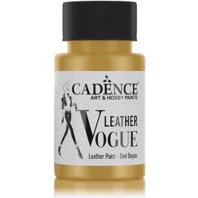 Cadence Metalická barva na kůži Leather Vogue 50 ml zlatá – Hledejceny.cz