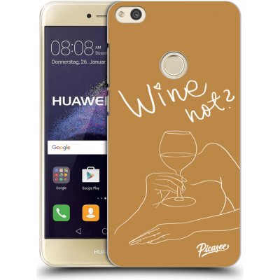 Pouzdro Picasee silikonové Huawei P9 Lite 2017 - Wine not čiré – Zboží Mobilmania