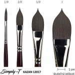 Štětec Simply-T Kazan kočičí jazýček Velikost štětce: 3/8 – Zboží Dáma
