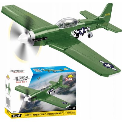 Cobi 5860 II WW North American P-51D Mustang, 1:48, 152 k – Zboží Dáma