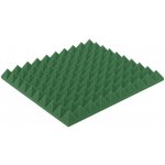 Akustický panel tmavě zelený PYRAMIDA 50×50 cm tloušťka 5 cm – Hledejceny.cz