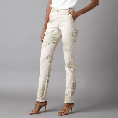 Chino kalhoty s paisley potiskem béžová – Hledejceny.cz