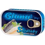 Giana Sardinky ve vlastní šťávě 125g – Zboží Mobilmania