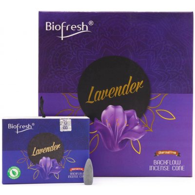 Biofresh vonné kužely Backflow Incense Cones 40 cones Lavender 100 g – Hledejceny.cz