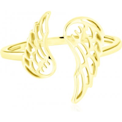Gemmax Jewelry zlatý prsten Andělská křídla GLRYN01377 – Zboží Mobilmania