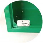 SUPRON 3 Skříňka na defibrilátor (AED), zelená s alarmem, madlo – Zbozi.Blesk.cz