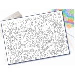 Radost v písku Šablona na pískování sovy v šípkách A4 210 x 297 mm – Zboží Dáma