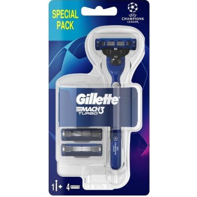 Gillette Mach3 Champions League + 4 ks hlavic – Zbozi.Blesk.cz