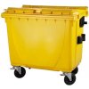 Popelnice HTI Plastový kontejner 660 l. žlutý MC-0021-4