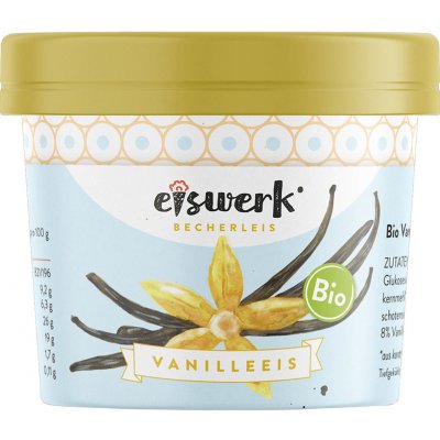 Eiswerk Bio smetanová zmrzlina vanilková 130 ml – Zboží Dáma