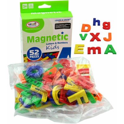 _Ostatní 1_ Písmenka magnetická barevná set 52ks abeceda v sáčku plast 16775 – Sleviste.cz