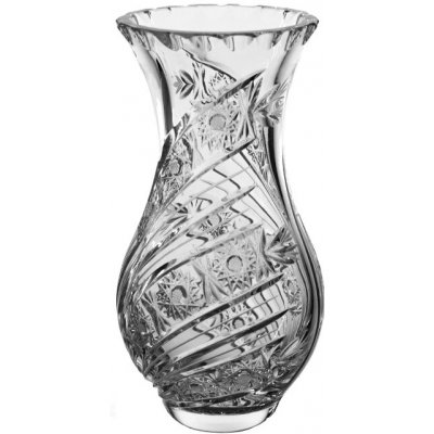 PB CRYSTAL Broušená křišťálová váza Bohemia Crystal - Pytel 80381/180mm. Moderní brus Kometa.. – Hledejceny.cz