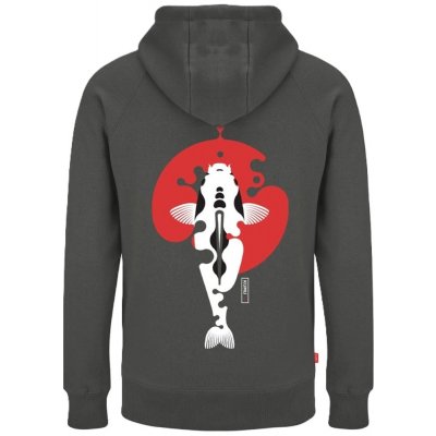 Kumu mikina Rising Sun šedé – Sleviste.cz