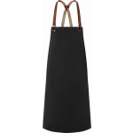 Karlowsky Pohodlná zástěra s popruhy přes ramena pro odlehčení při práci černá Pantone 419C 70x85cm KY054 – Hledejceny.cz