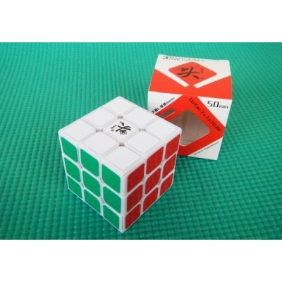 Rubikova kostka 3 x 3 x 3 Dayan V Zhanchi bílá 50 mm