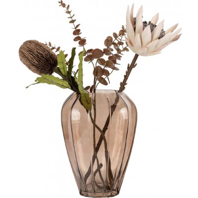 House Nordic Váza skleněná HOUTKA světle hnědá Ø22x29 cm – Hledejceny.cz