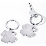 Troika přívěsek na klíče KR930 CH GIRLS BEST FRIENDS Clover čtyřlístek kameny Swarovski – Zboží Dáma