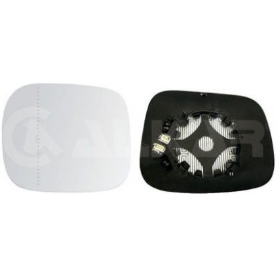 Sklo do zrcátka, vnější zrcátko ALKAR 6471610 – Zboží Mobilmania