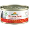 Konzerva pro kočky Almo Nature HFC Natural kuřecí a krevety 6 x 70 g