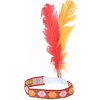 Karnevalový kostým Čelenka Indián 2 barevná péra